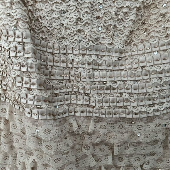 Terani Couture - Shimmering embellished beaded Strapless Sweetheart Short Dress - Picture 3 of 12